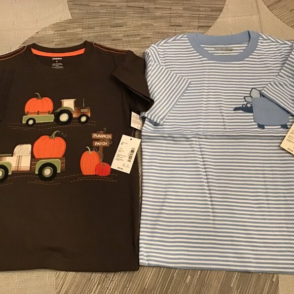 Gymboree Boy's Applique Shirt Lot of 2--Size 6--New and Tags on